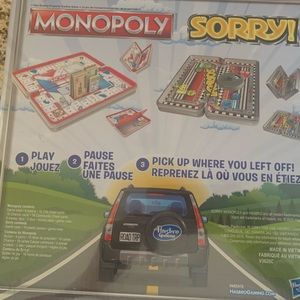 Monopoly And Sorry Board Games For Travel 🧳